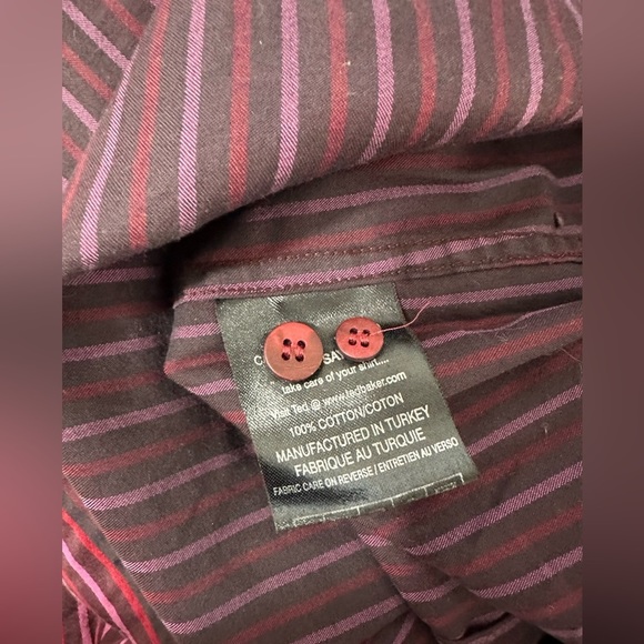 Ted Baker Men Slim Fit Flip Cuff Shirt Casual Formal Shirt Size 5 / US XL - Picture 3 of 9